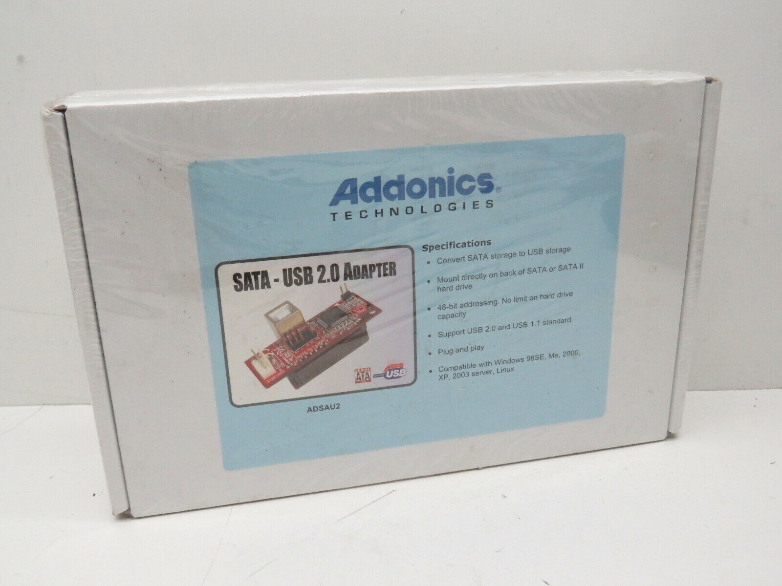 Addonics Technologies ADSAU2 SATA USB 2.0 Converter Serial ATA to IDE/ATAPI(1F)