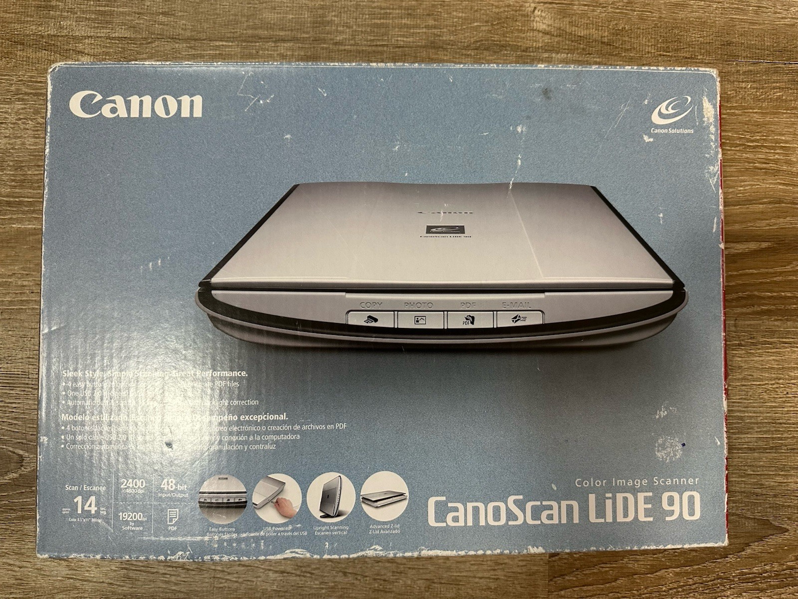 Canon CanoScan LiDE90 Flatbed Scanner with driver software