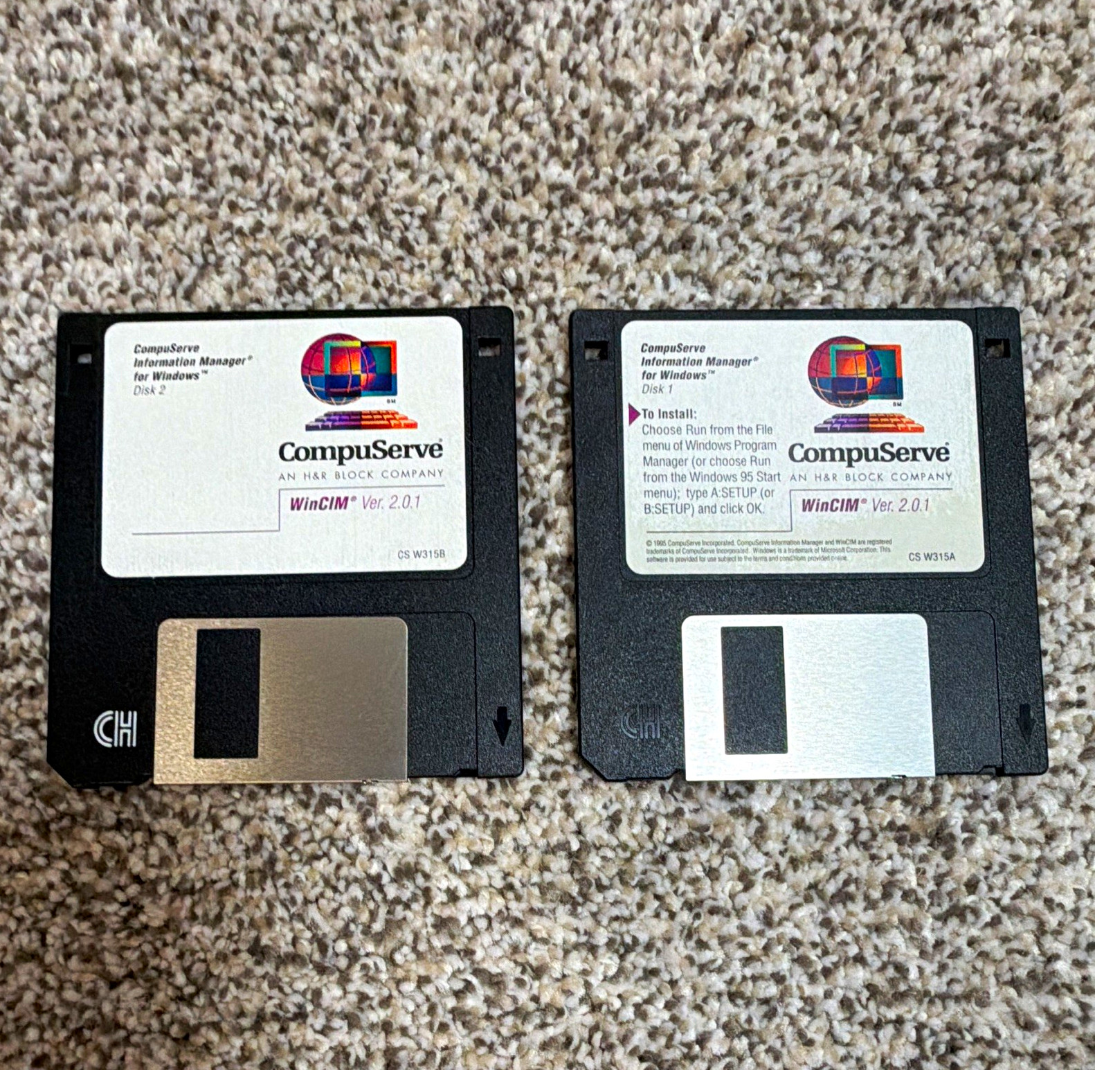 CompuServe WinCIM 2.0.1 Internet Software Windows 3.5" Floppy 2-Disc EN