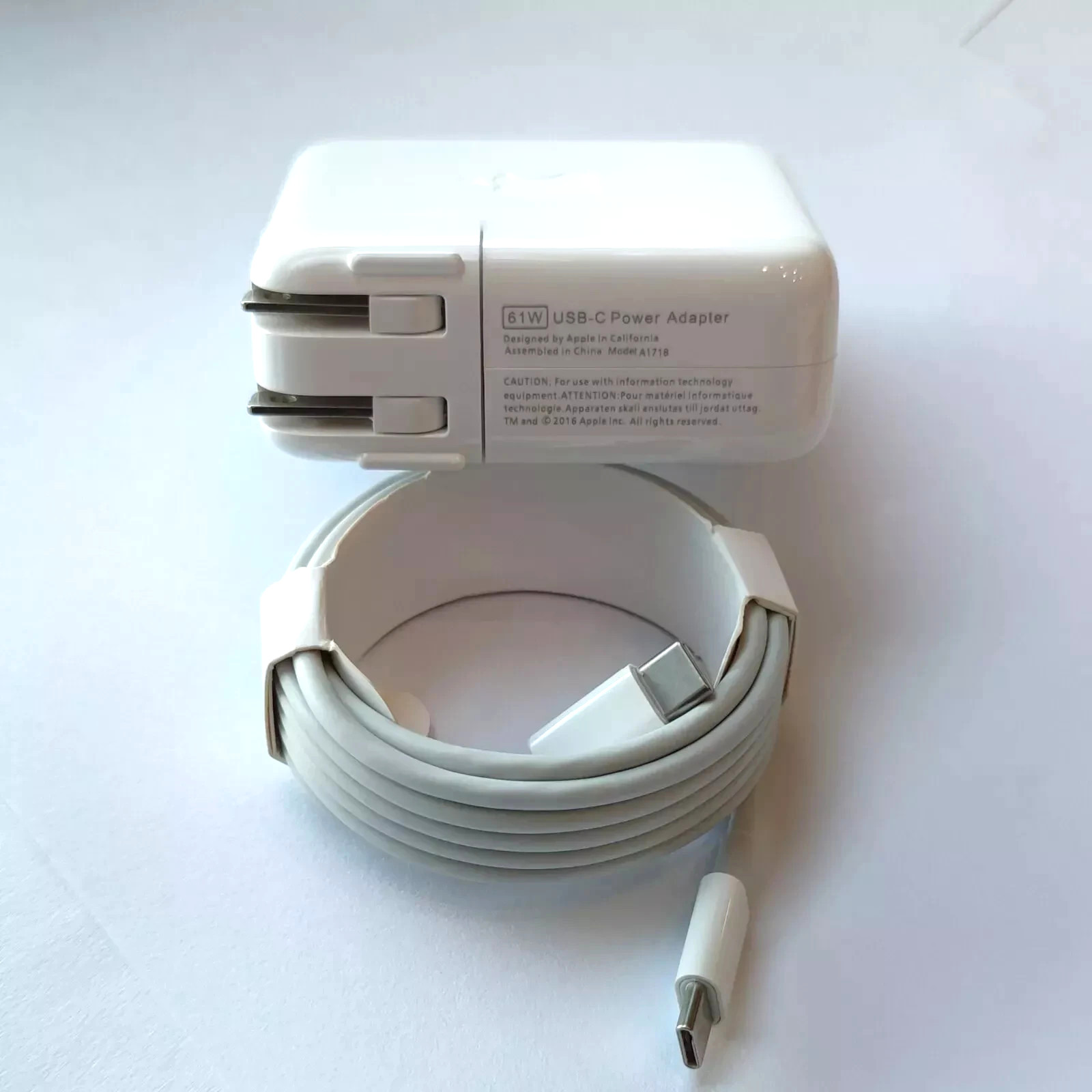 Genuine 61W USB-C Adapter Charger for MacBook Pro Air Retina 13-inch 2018-2020
