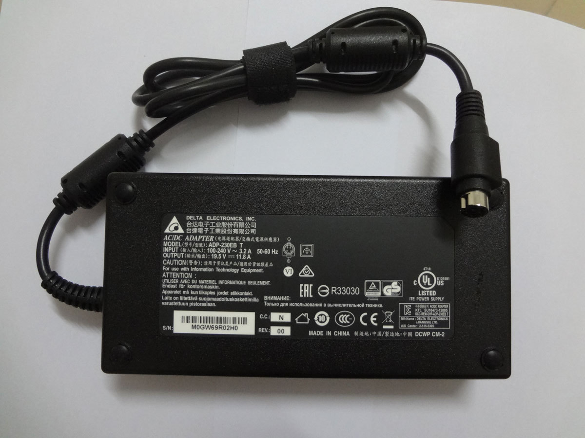 For MSI Trident 3 10SA-001US GTX1650 230W Delta 19.5V 11.8A ADP-230EB T Cord OEM