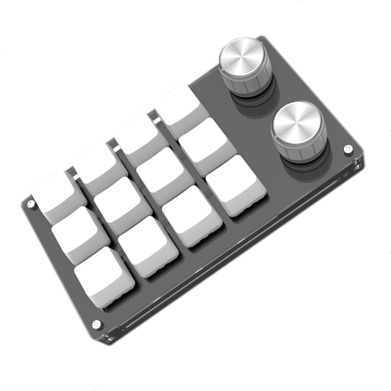 12-Key Mechanical Keyboard USB Programmable Custom Shortcuts for PC Office Game
