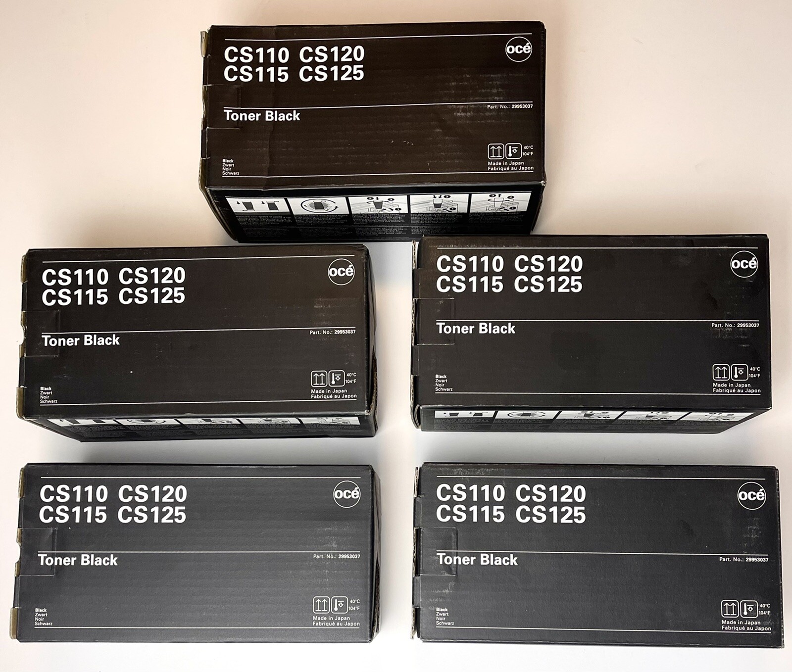 5x OEM OCE CS110 CS115 CS120 CS125 Laser Printer Toner Black 29953037 NIB NEW