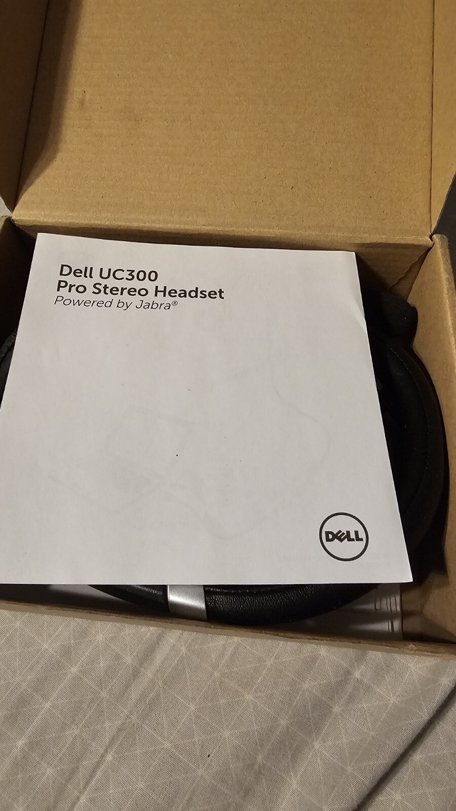 Dell/Jabra UC300 Pro Lync Optimized Stereo Headset w/ Mic Boom/Storage Bag 3WTMD