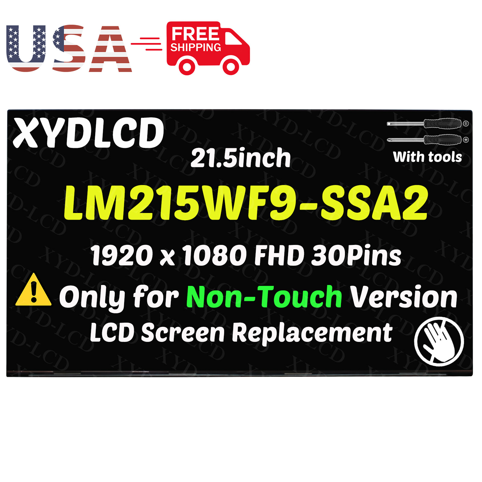 New 21.5in for HP 200 G3 All-in-One FHD Borderless LCD Non-Touch Screen 30Pins