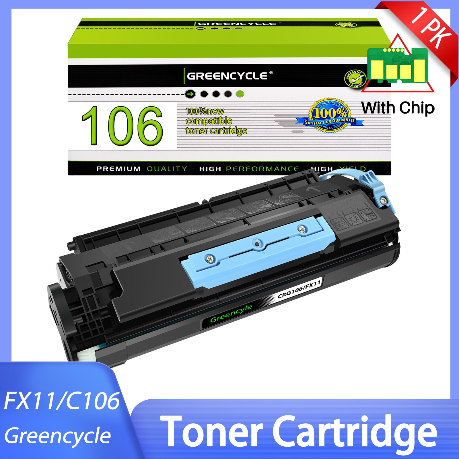 1PK Black CRG106 Toner Cartridge For Canon106 ImageClass MF6590 MF6595 MF6595cx