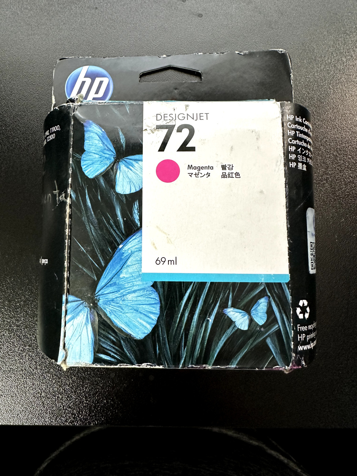 HP Ink Cartridge | C9399A 72 Magenta | Open Box