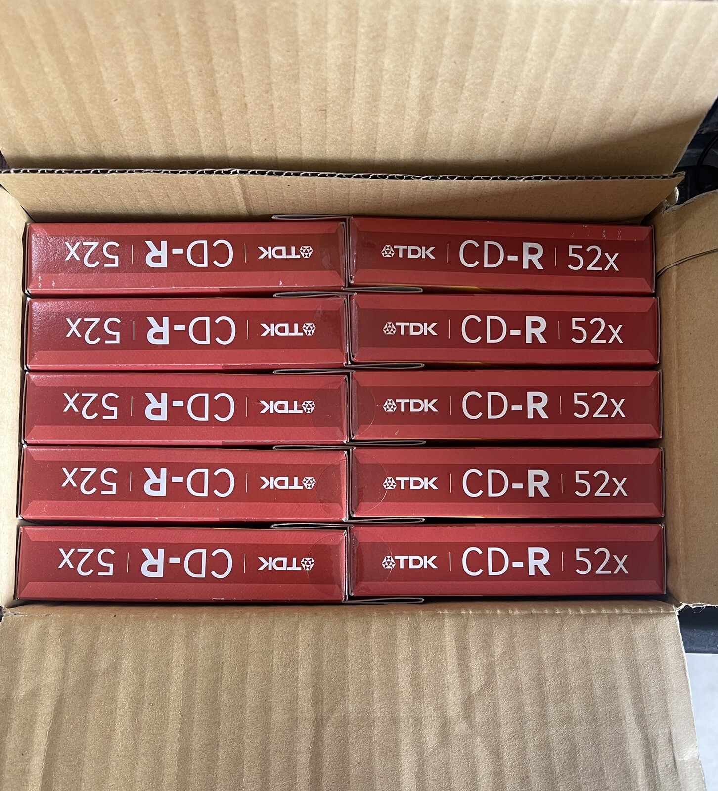 (50c) TDK CD-R Compact Media Recordable Discs 700 MB 80 min 52x Jewel Slims