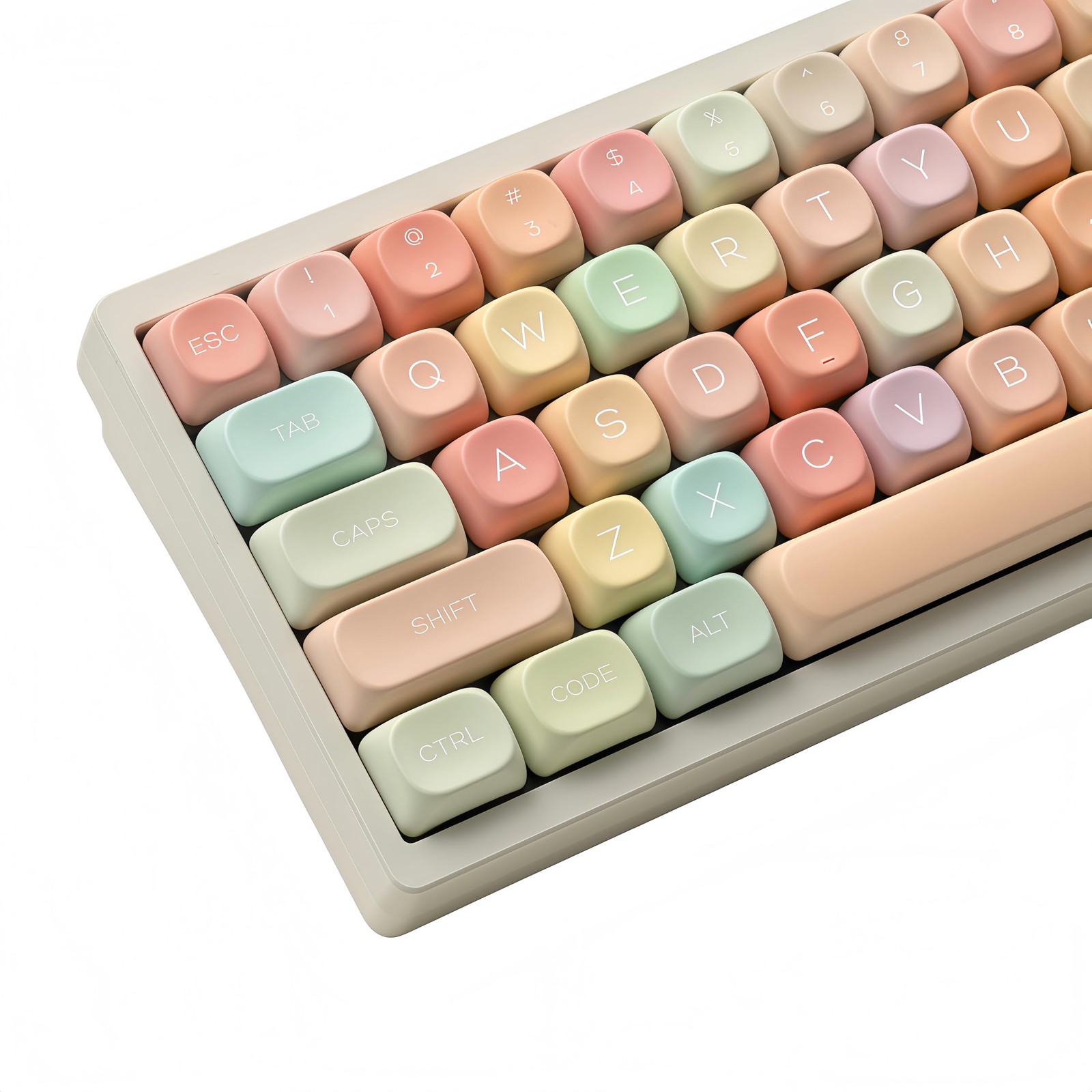 Cute Candy Keyboard keycap Set,dye sub pbt keycaps Colorful,MOA Profile Custo...