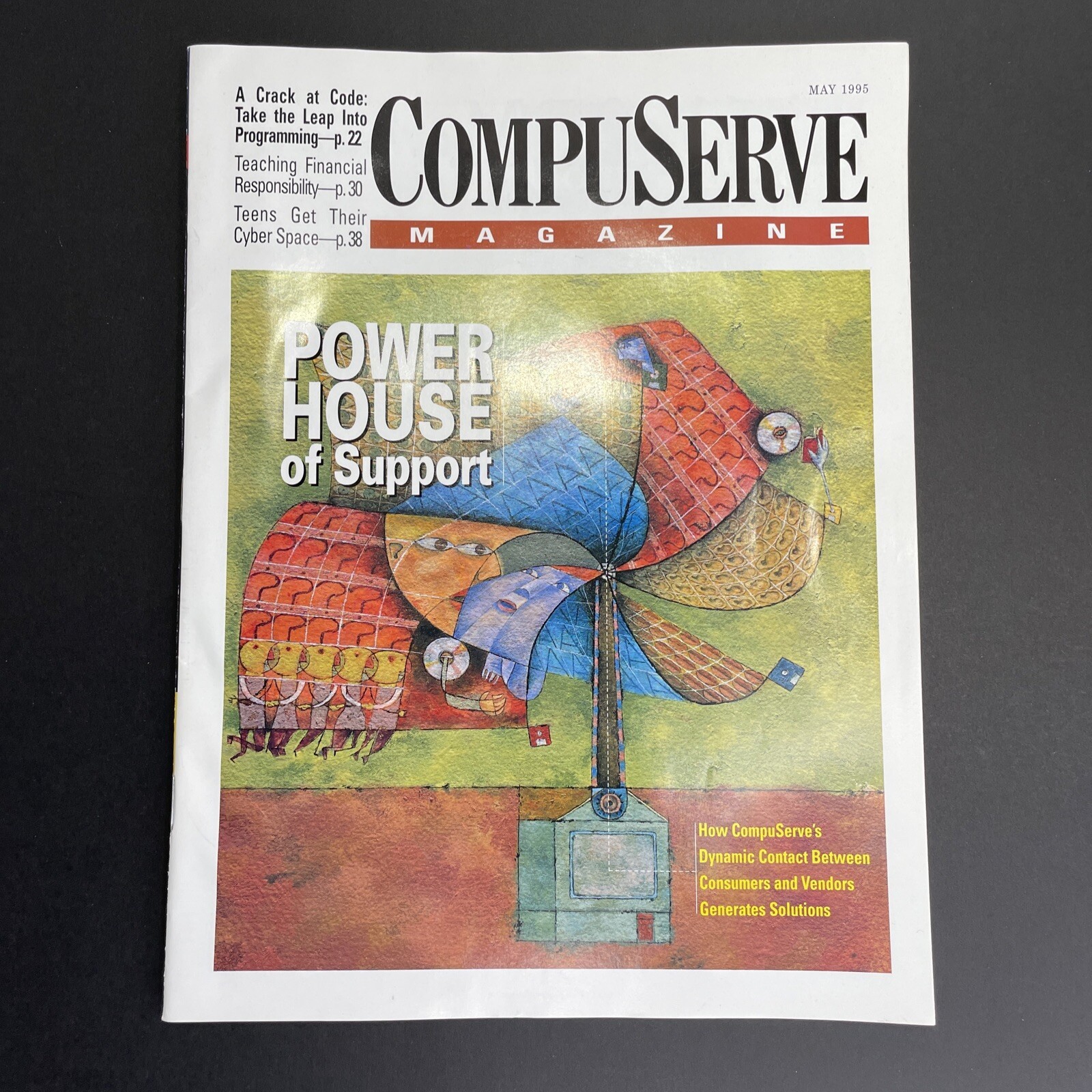 CompuServe Magazine May 1995 Vintage Computer Internet Tech