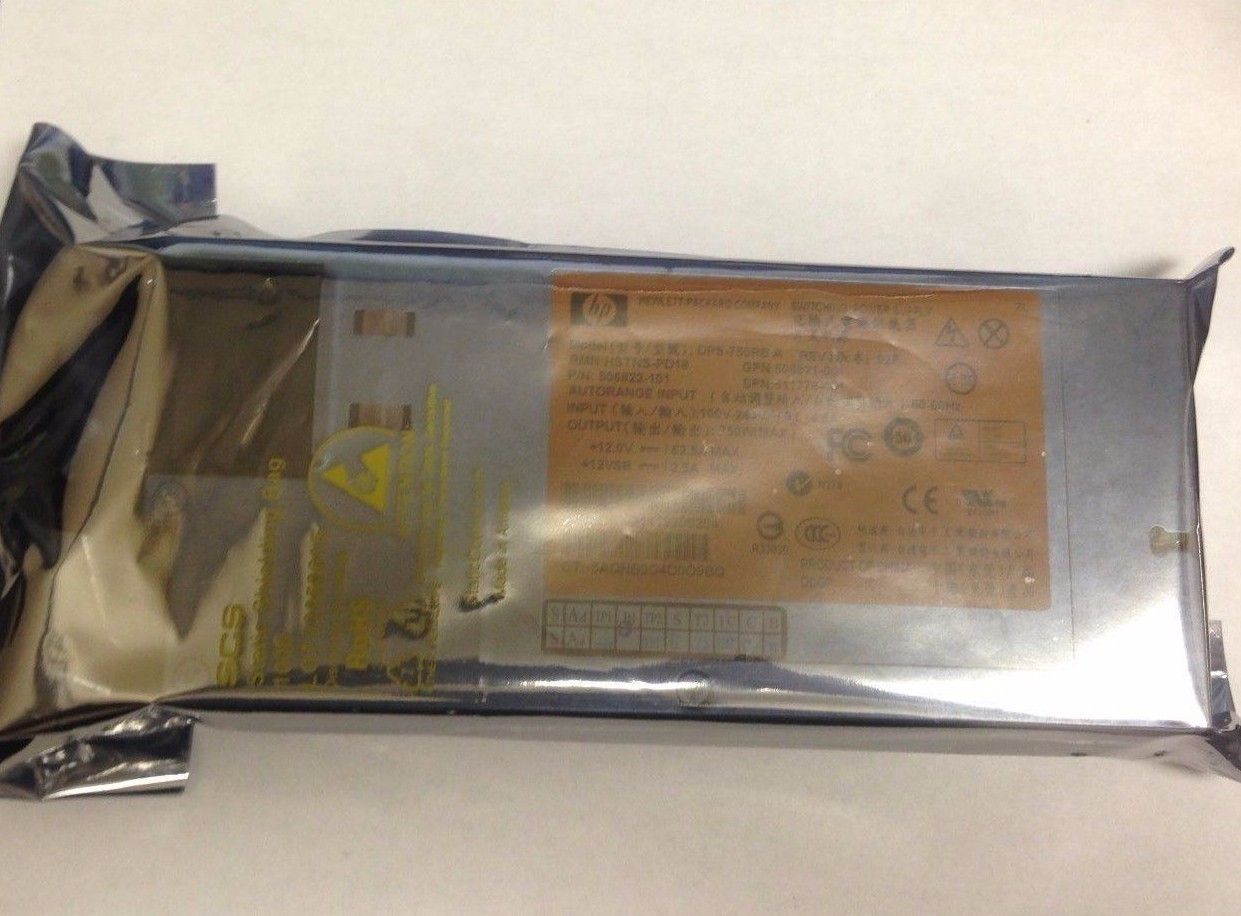 HP Proliant DL380 G6 G7 ML370 G6 750W Power Supply 511778-001 506821-001