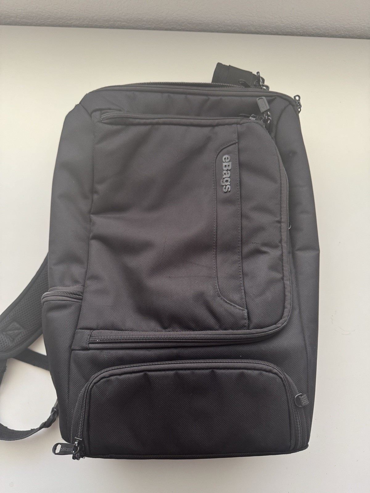 eBags Professional Slim 16” Laptop Backpack EB2146-16 Black Business Travel