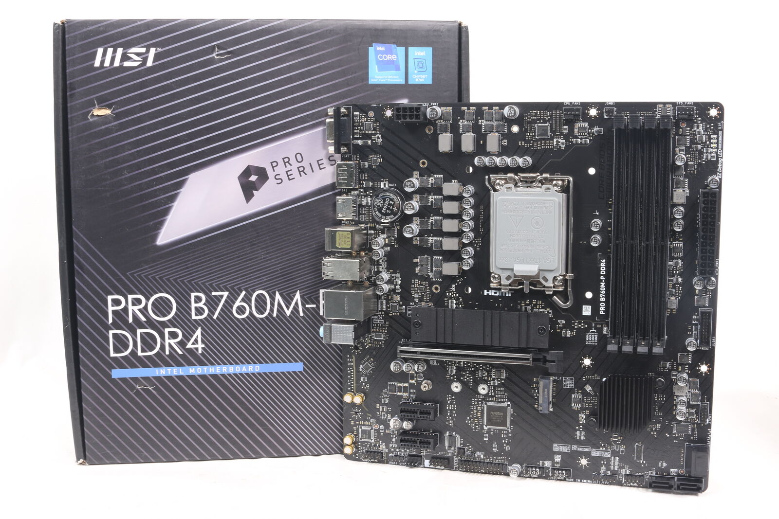 MSI PRO B760M-P DDR4 Micro ATX Motherboard [LGA 1700]  [DDR4]