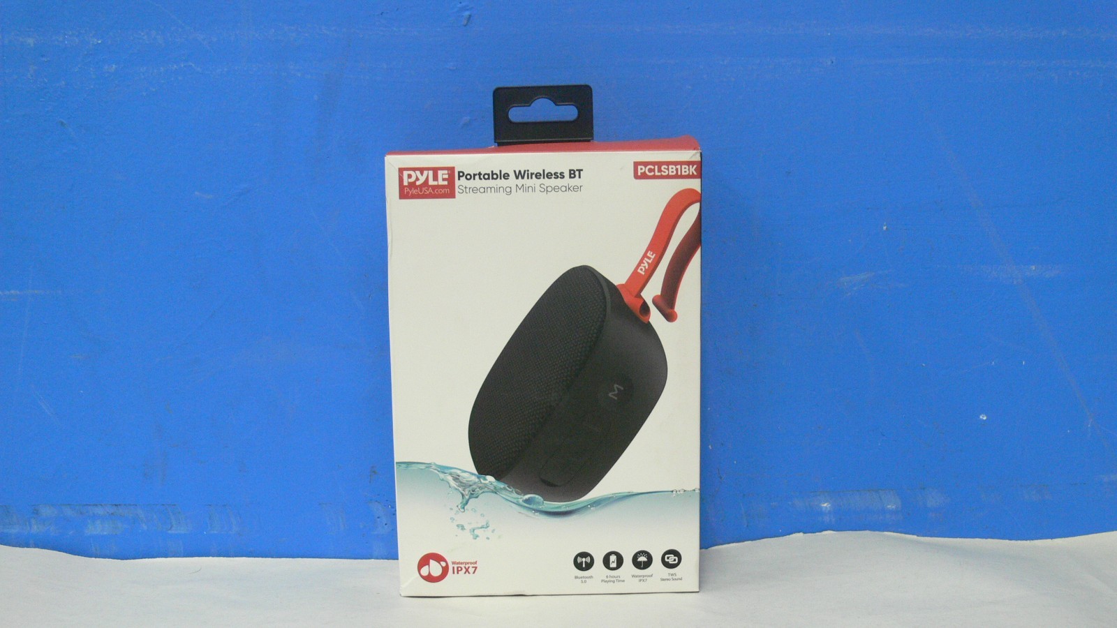 Pyle Portable Wireless Bluetooth Speaker, IPX7 Waterproof, TF Card Sup., FM Radi