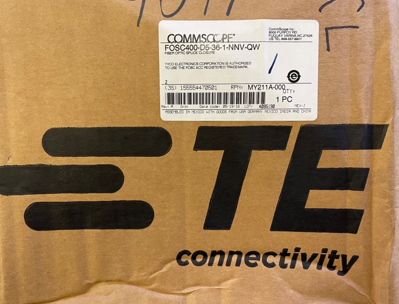 COMMSCOPE FOSC400-D5-36-1-NNV-QW FIBER CLOSURE