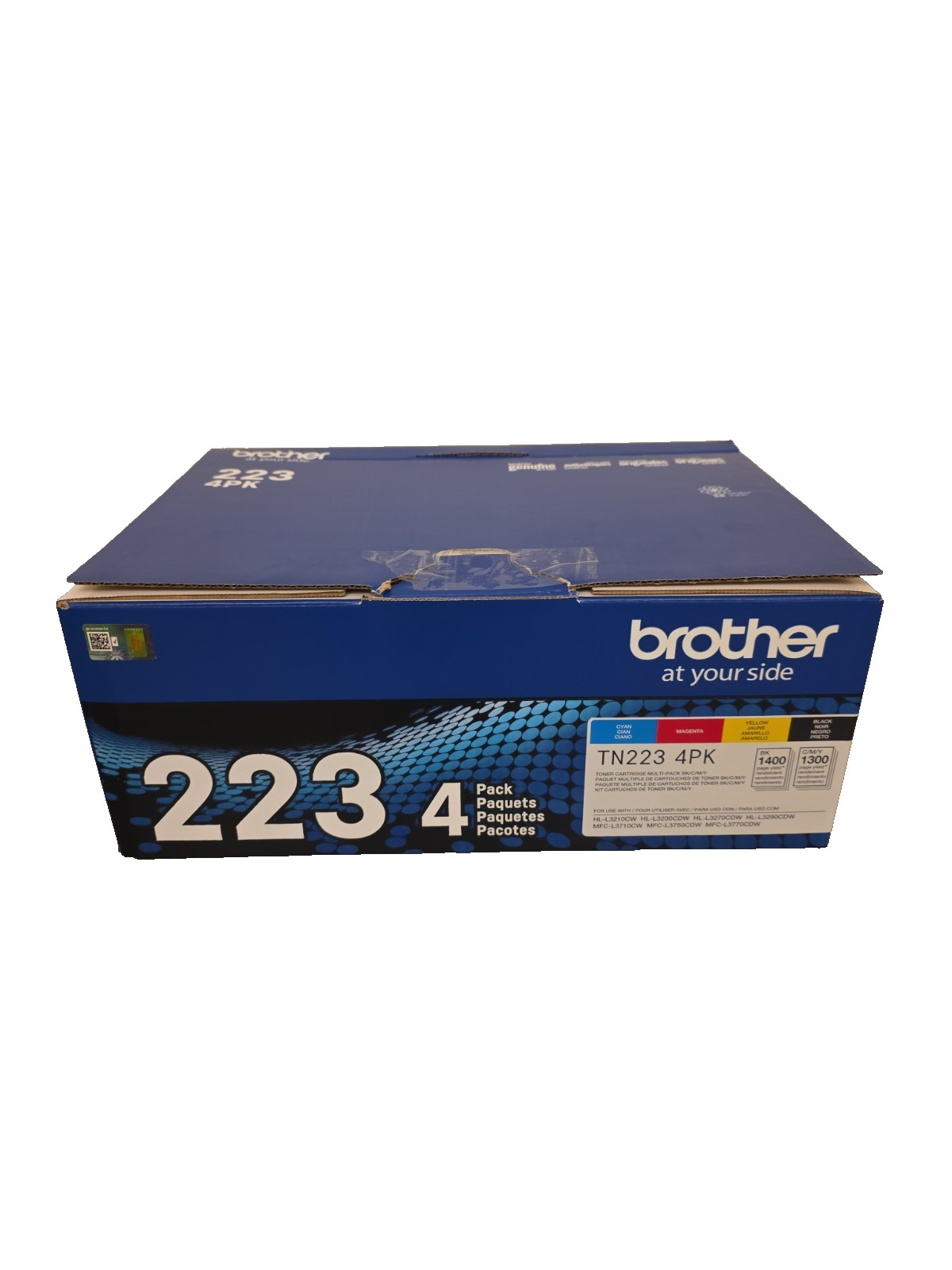 OEM Brother TN-223 4-Pack CMYK Toner – Factory Sealed Cartridges – Open Box