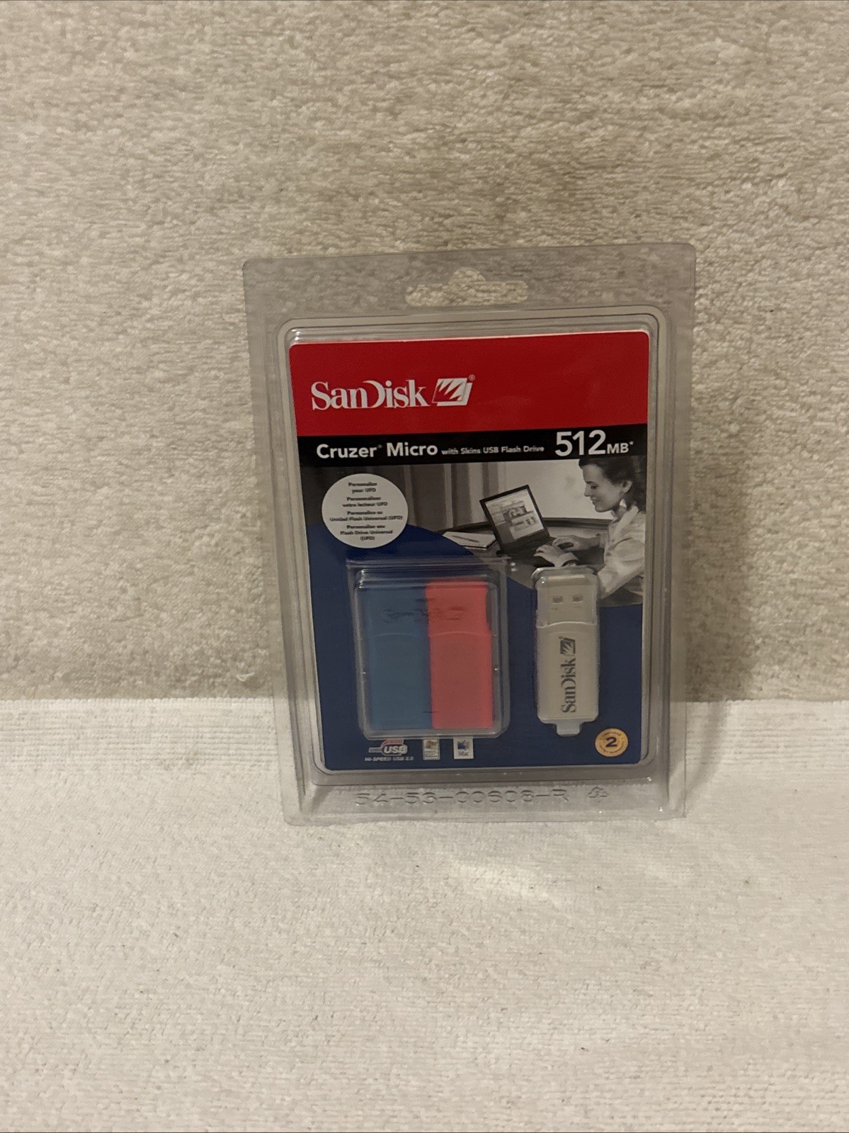 NEW SEALED SDCZ4-512-A10 SanDisk 512MB Cruzer Micro With Skins USB Flash Drive