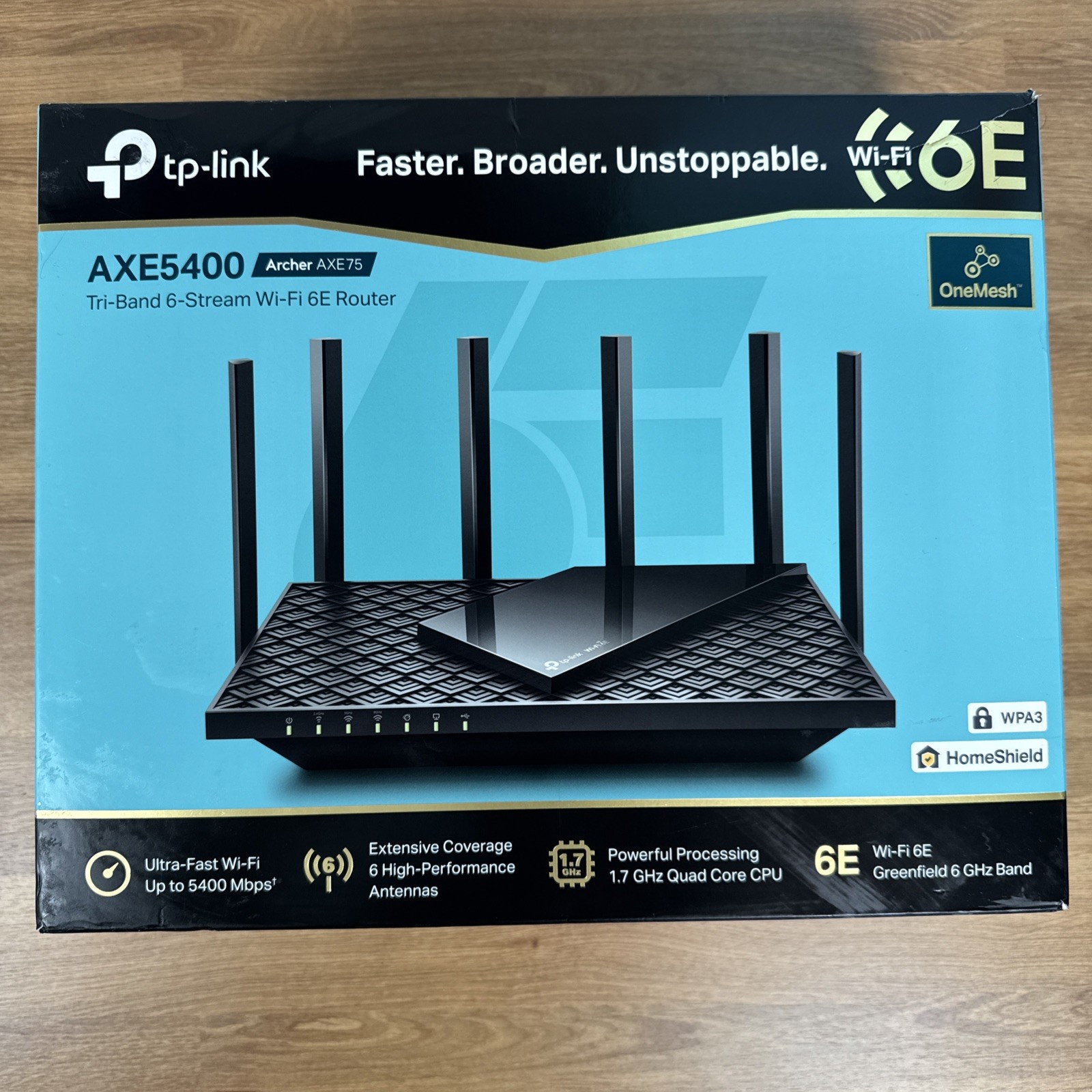 TP-LINK Archer AXE75 AX5400 4 Port 5378 Mbps Wireless Router