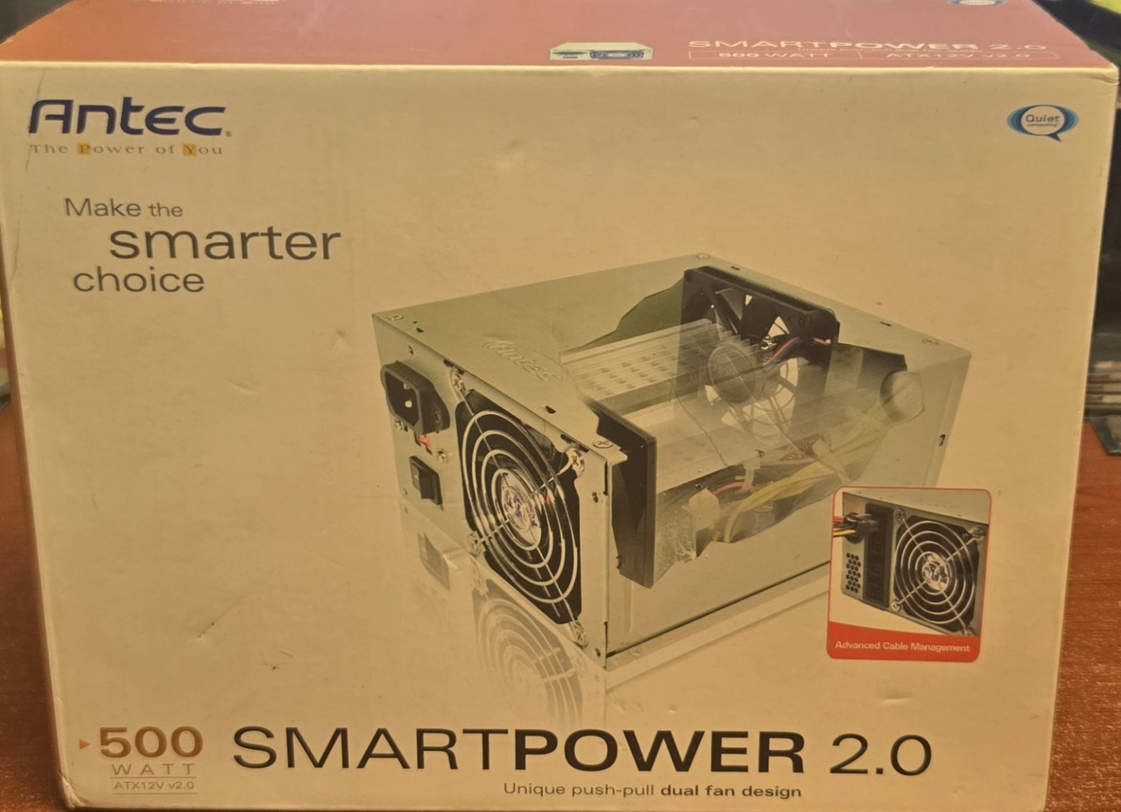 Antec Smart Power 2.0 SP-500 Power Supply. ATX12V v2.0 2005