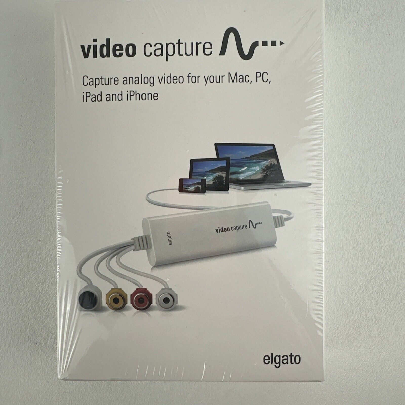 Elgato Video Capture USB 2.0 Analog To Digital Device VCR Mac PC iPad iPhone NEW