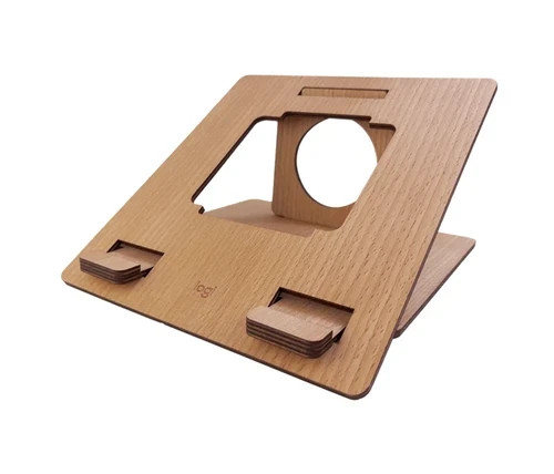 Logitech Logi Wooden Laptop Stand, Style# 956-000155, Wood