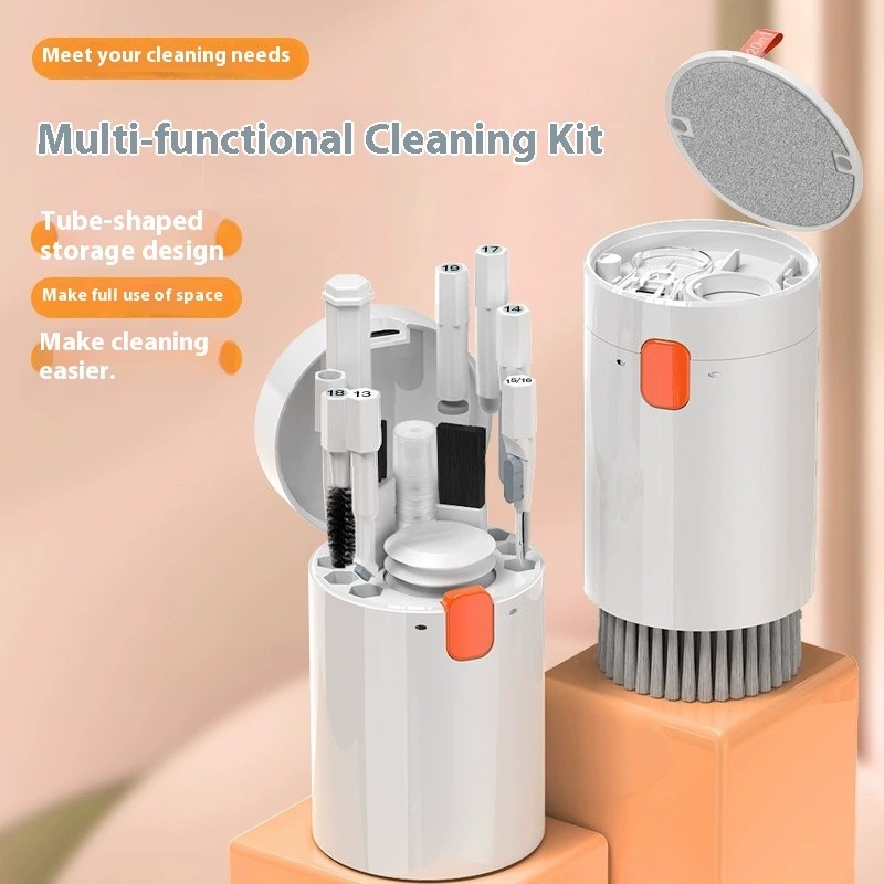 Share 20-in-1 Multi-Tool Cleaning Kit, Portable Tubular Case for Electronics Dev
