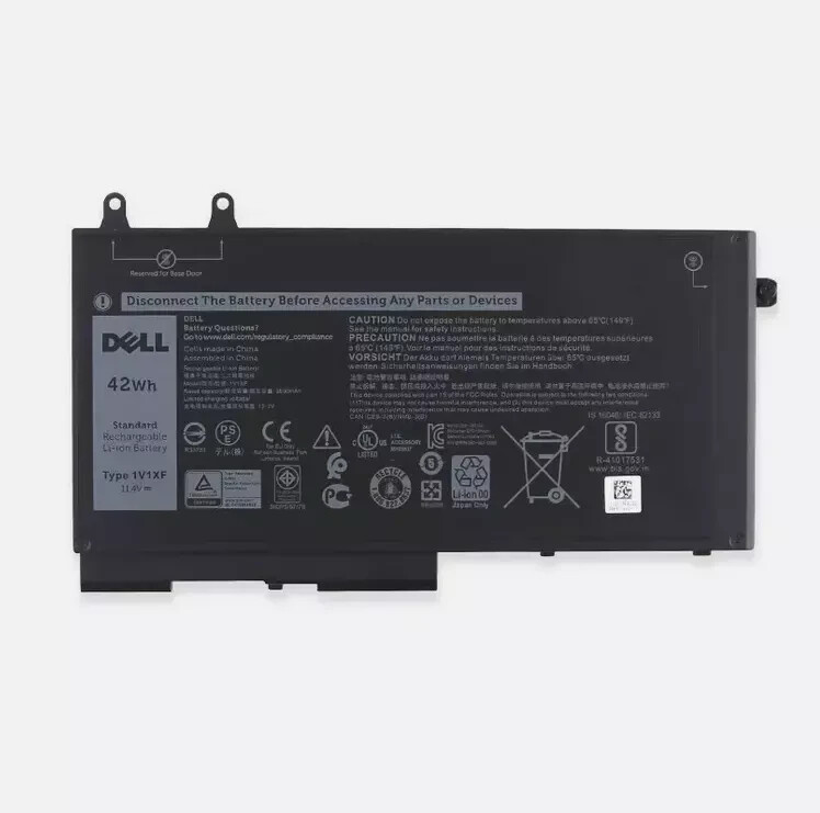 Genuine 42Wh 1V1XF 27W58 Battery For Dell Latitude 5500 5510 Precision 3540 3550