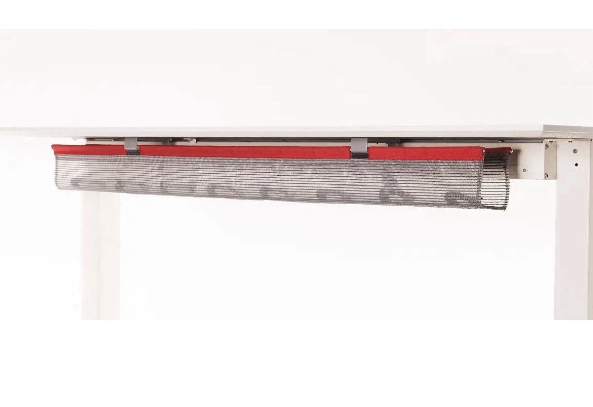 Humanscale NeatTech Large 48”Cable Management Solution Grey With Red Trim-new