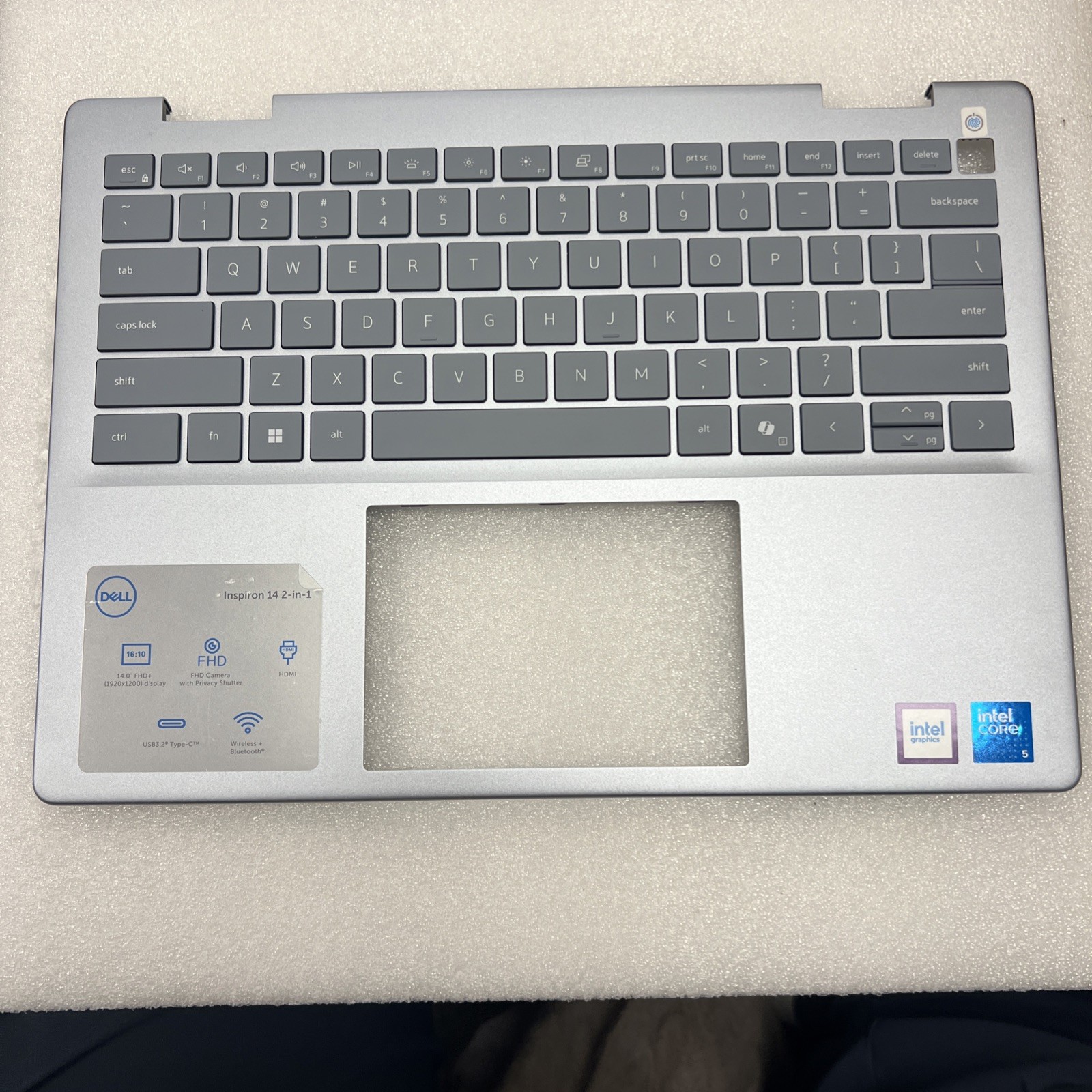 Compatible with 6DM59 Dell US Palmrest Keyboard Ice Blue Inspiron 14 7440 N21