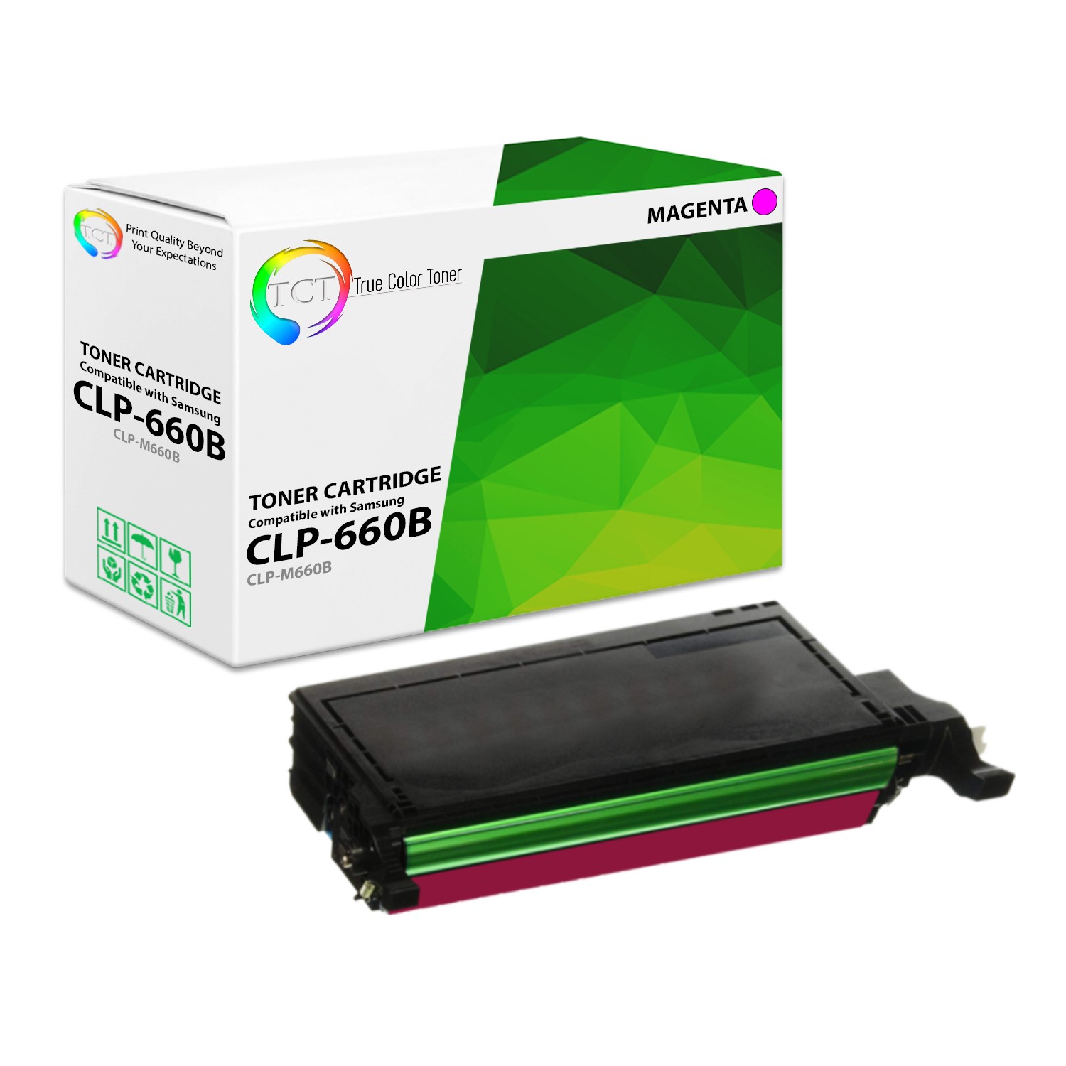 TCT CLP M660B Magenta Toner Cartridge For Samsung CLP660 CLP610 CLX6200 CLX6210