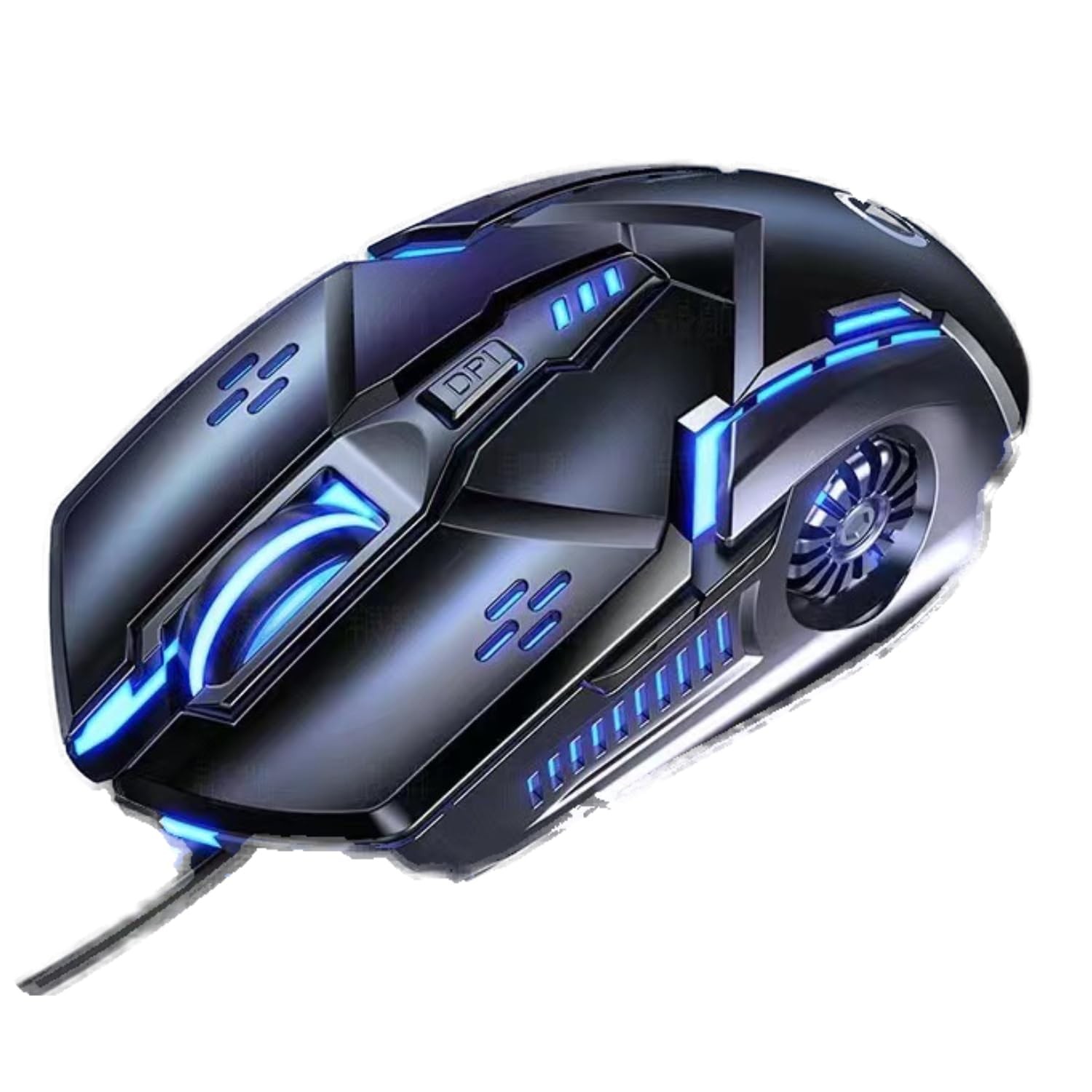 Gaming Mouse - Wired, 6 Buttons, 4 Adjustable DPI Up to 3200 DPI, 7 Color LED...