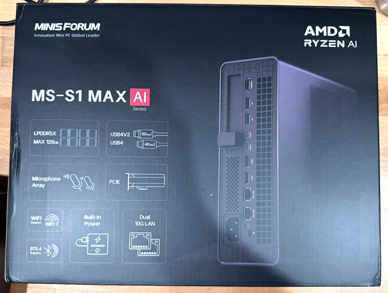 MinisForum MS-S1 Max Workstation (Ryzen AI Max+ 395, 128GB RAM, 2TB SSD)