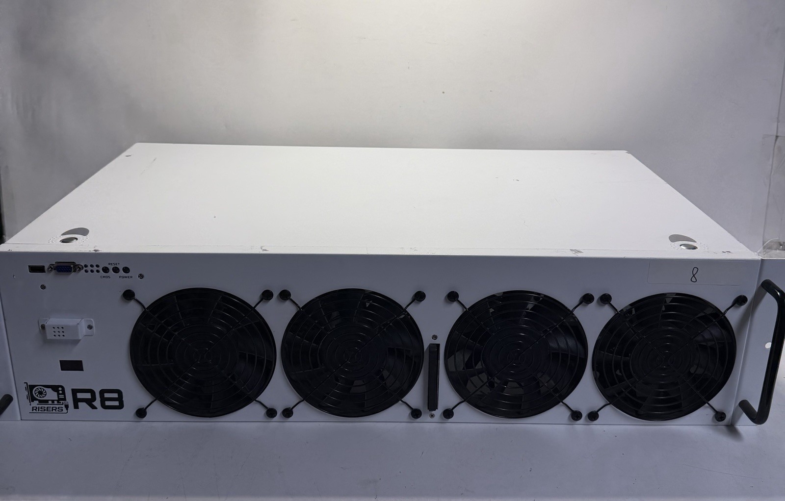 GPU Risers R8 8-GPU Mining Rig Case 4x750W PSU CPU RAM SSD MB