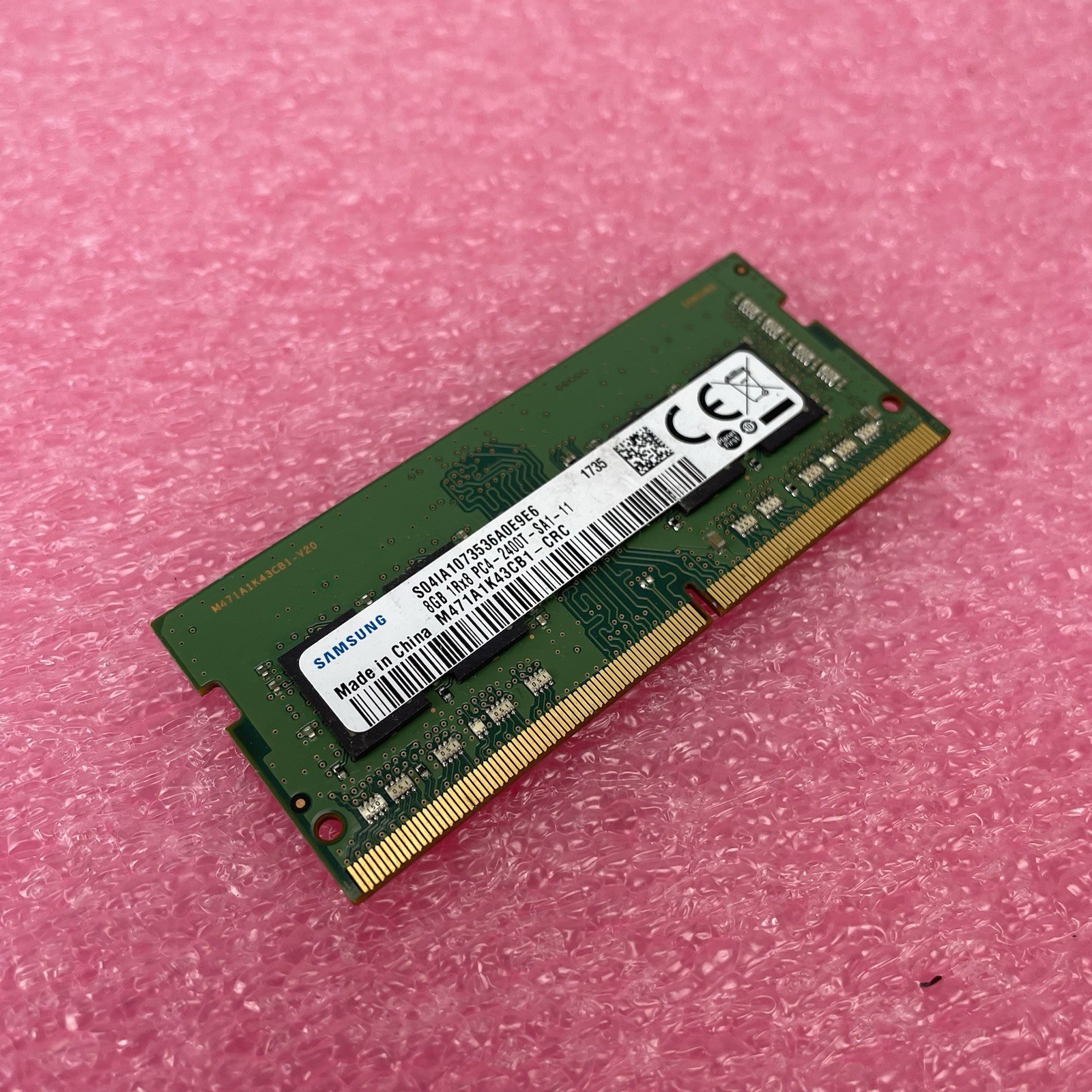 Samsung 8GB DDR4 2400MHz PC4-2400T SODIMM Laptop RAM M471A1K43CB1-CRC 1Rx8