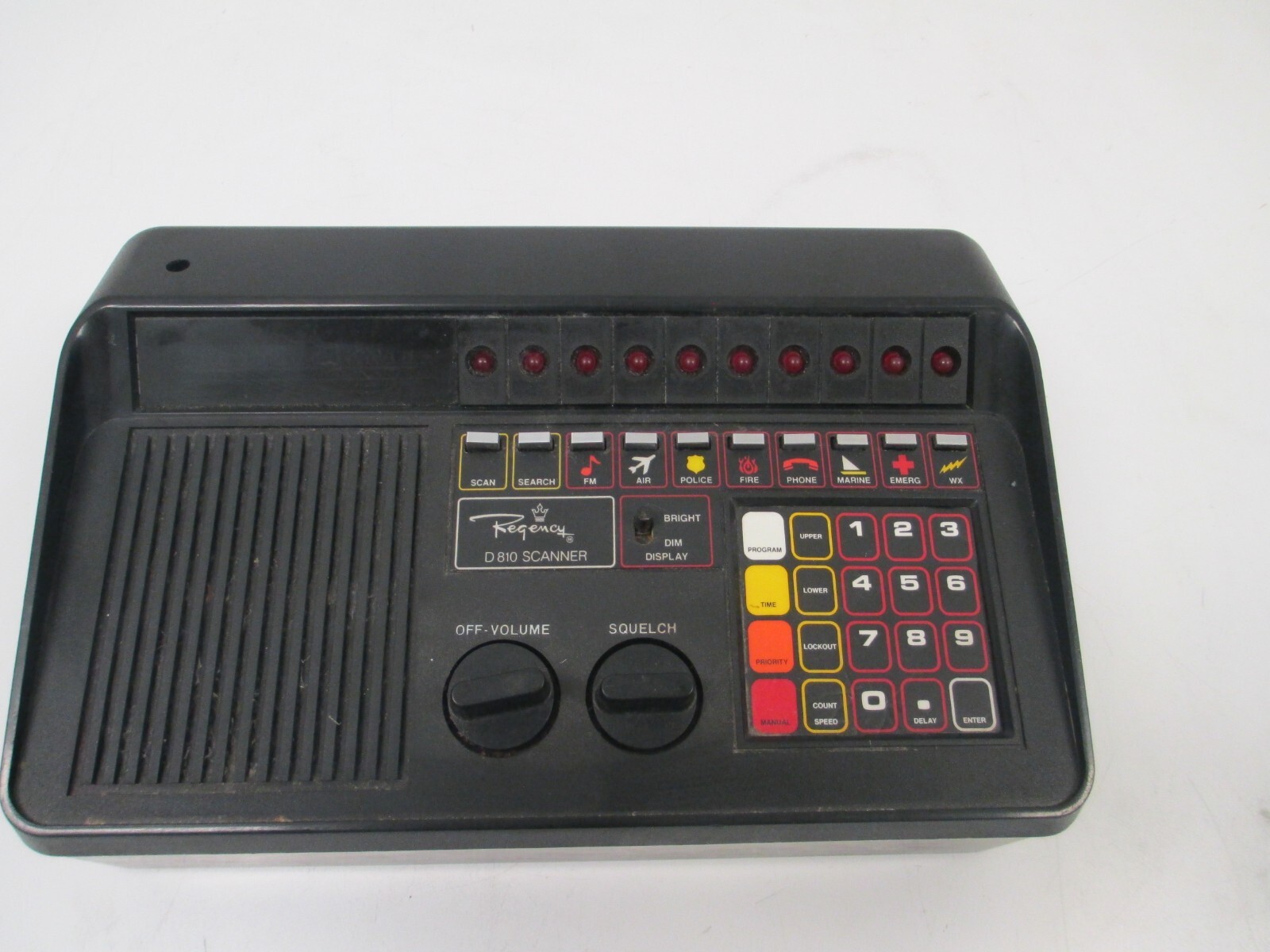 Vintage Regency D810 50 Channel Programmable Police, Fire, Aircraft Scanner