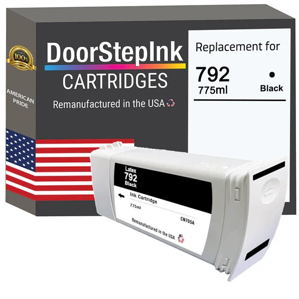 DoorStepInk Compatible Ink Cartridge for HP 792 775mL (CN705A) Black-USA