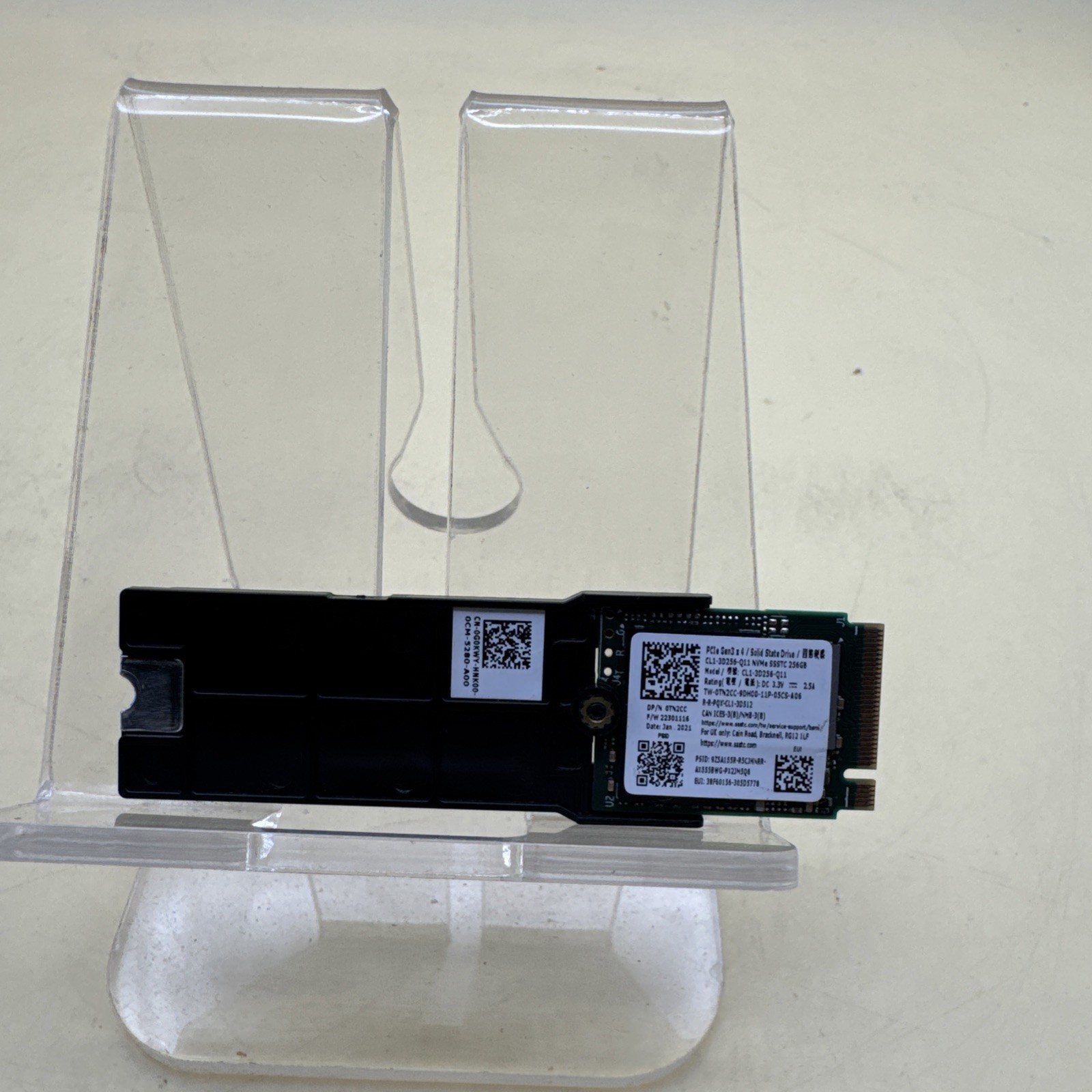 SSSTC 256GB SSD NVMe M.2 2230 CL1-3D256-Q11 PCIe Gen 3x4 Dell 0TN2CC