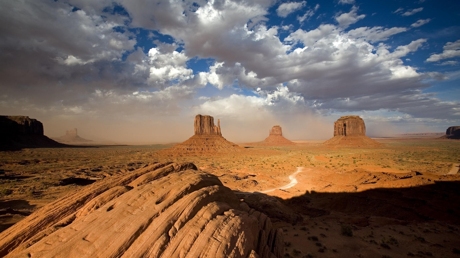 Landscape rocks mountains desert nature monument valley Custom Gaming Mat Desk