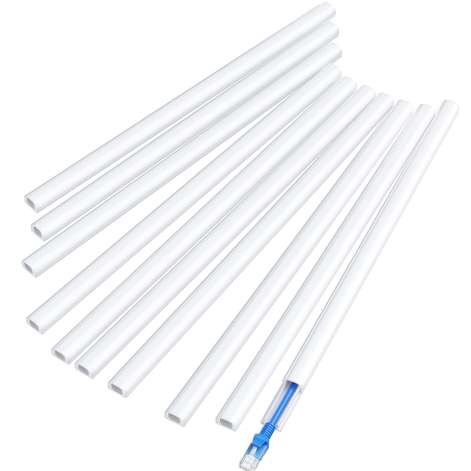 Delamu Wire Covers For Cords On Wall, 142In Cord Hider Cord Covers For