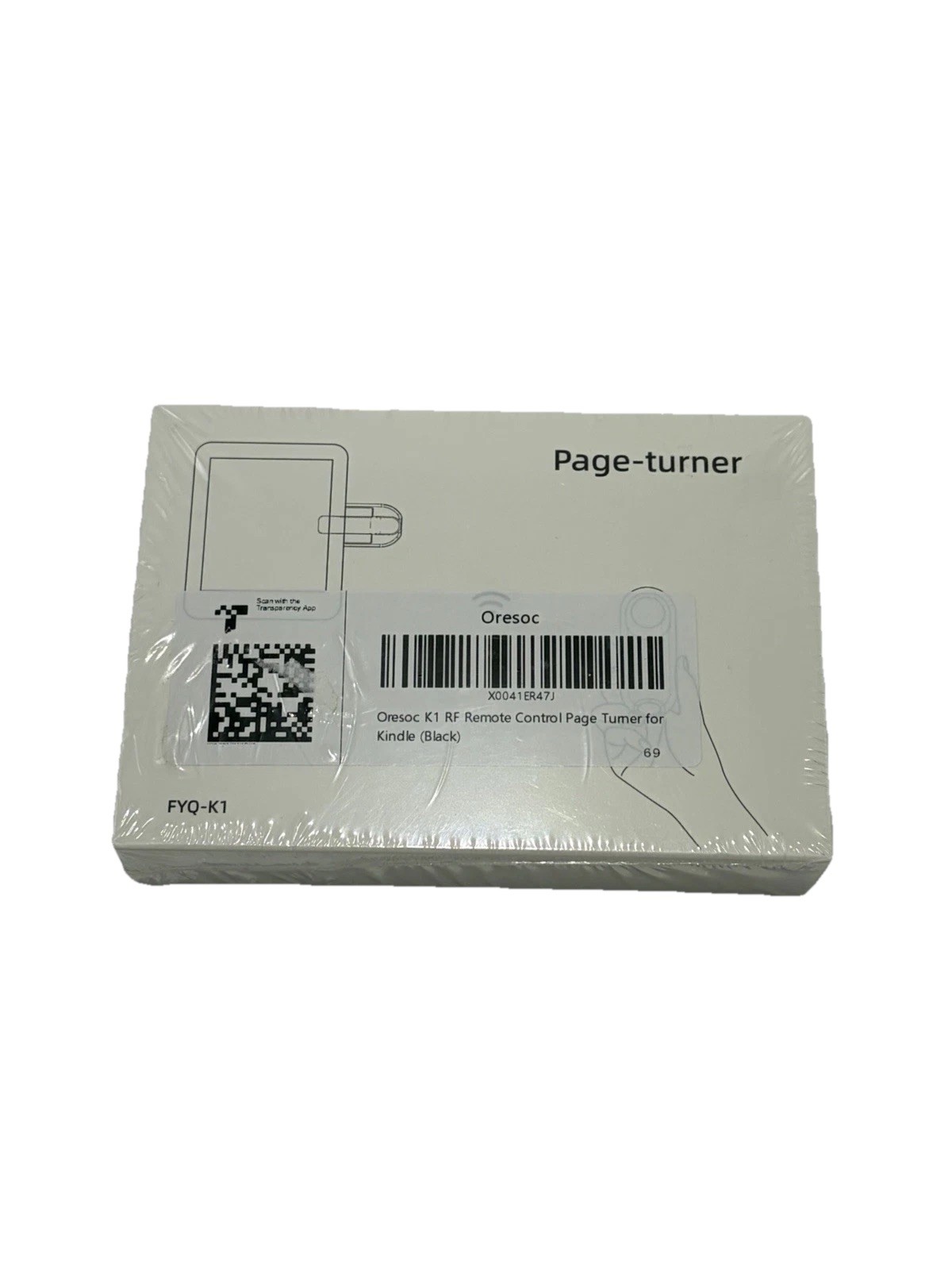 Oresoc K1 Kindle Page Turner Remote Control RF Wireless E-Reader FYQ-K1 Black