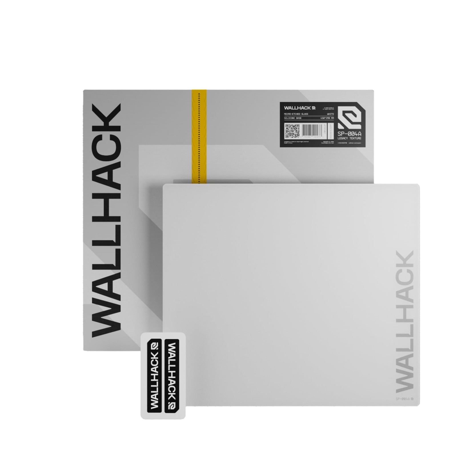 Wallhack SP-004A Glass Gaming Mouse Pad Medium 15.4x17.7 in White Japan