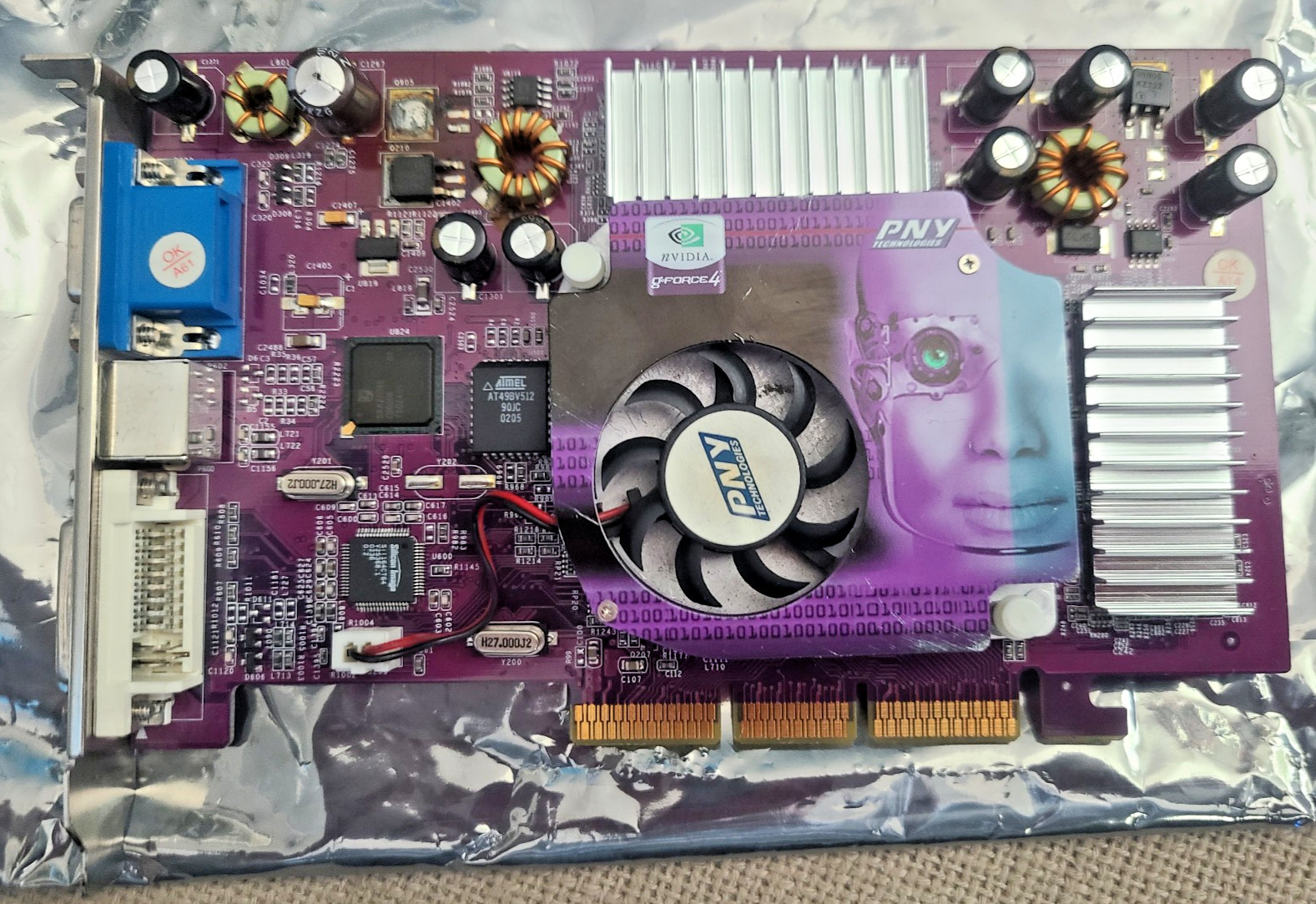 PNY NVIDIA GeForce4 Ti 4200-8x 64MB AGP Graphics Card GF4Ti4200AGP8X64