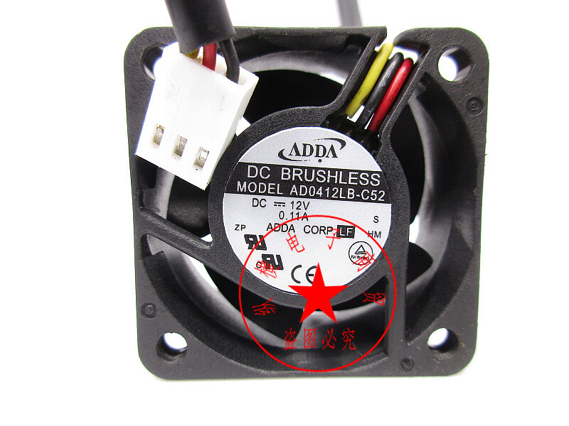 ADDA AD0412LB-C52 4020 DC12V 0.11A switch cooling fan