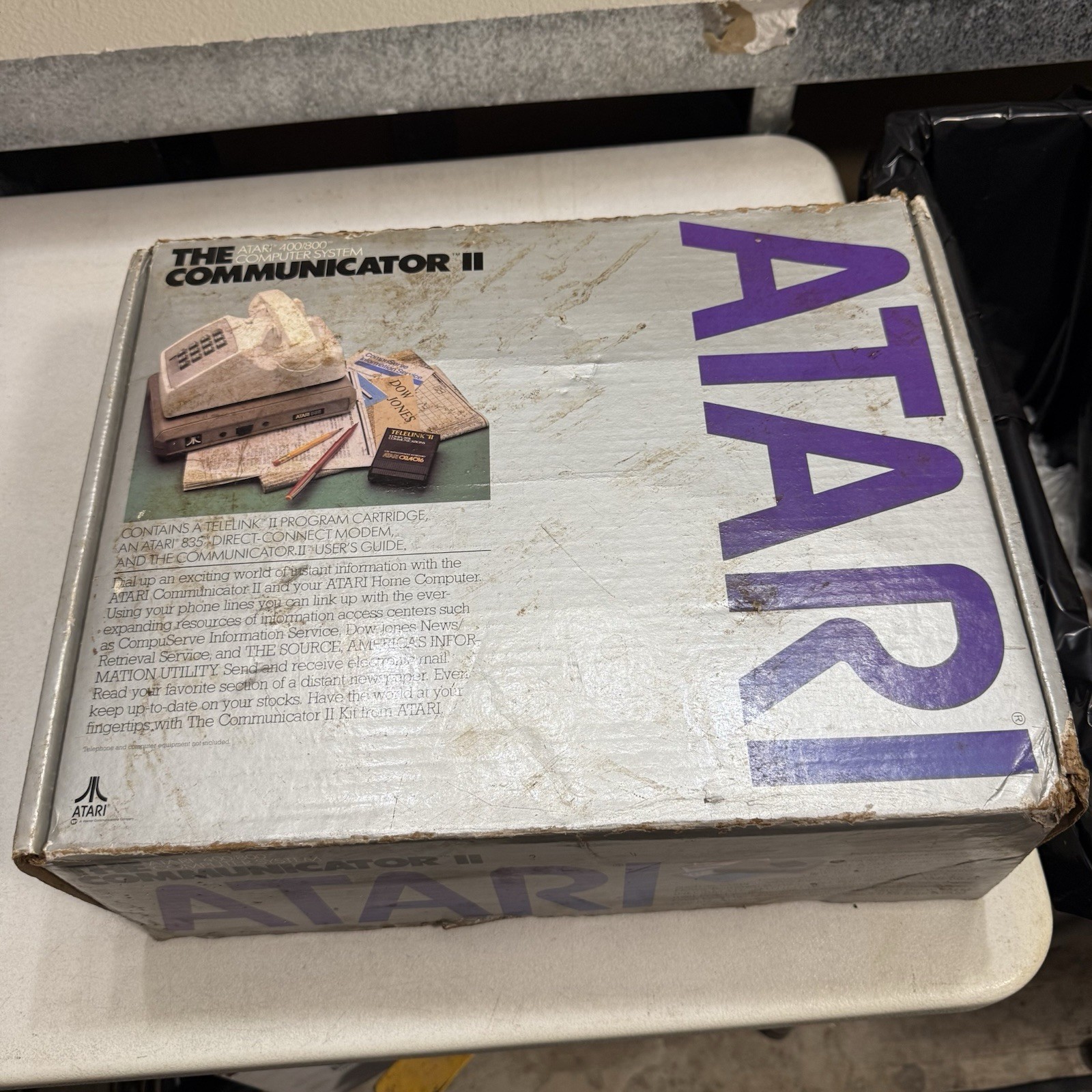 Atari 400 800 The Communicator II Kit CIB CX488 Modem Cartridge Box