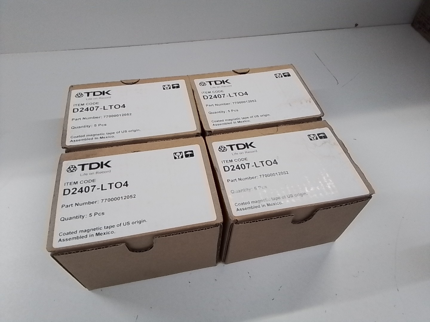 Lot of (20)TDK D2407-LTO4 Ultrium 4 Data Cartridge 800GB 1.6TB 4X OEM GENUINE