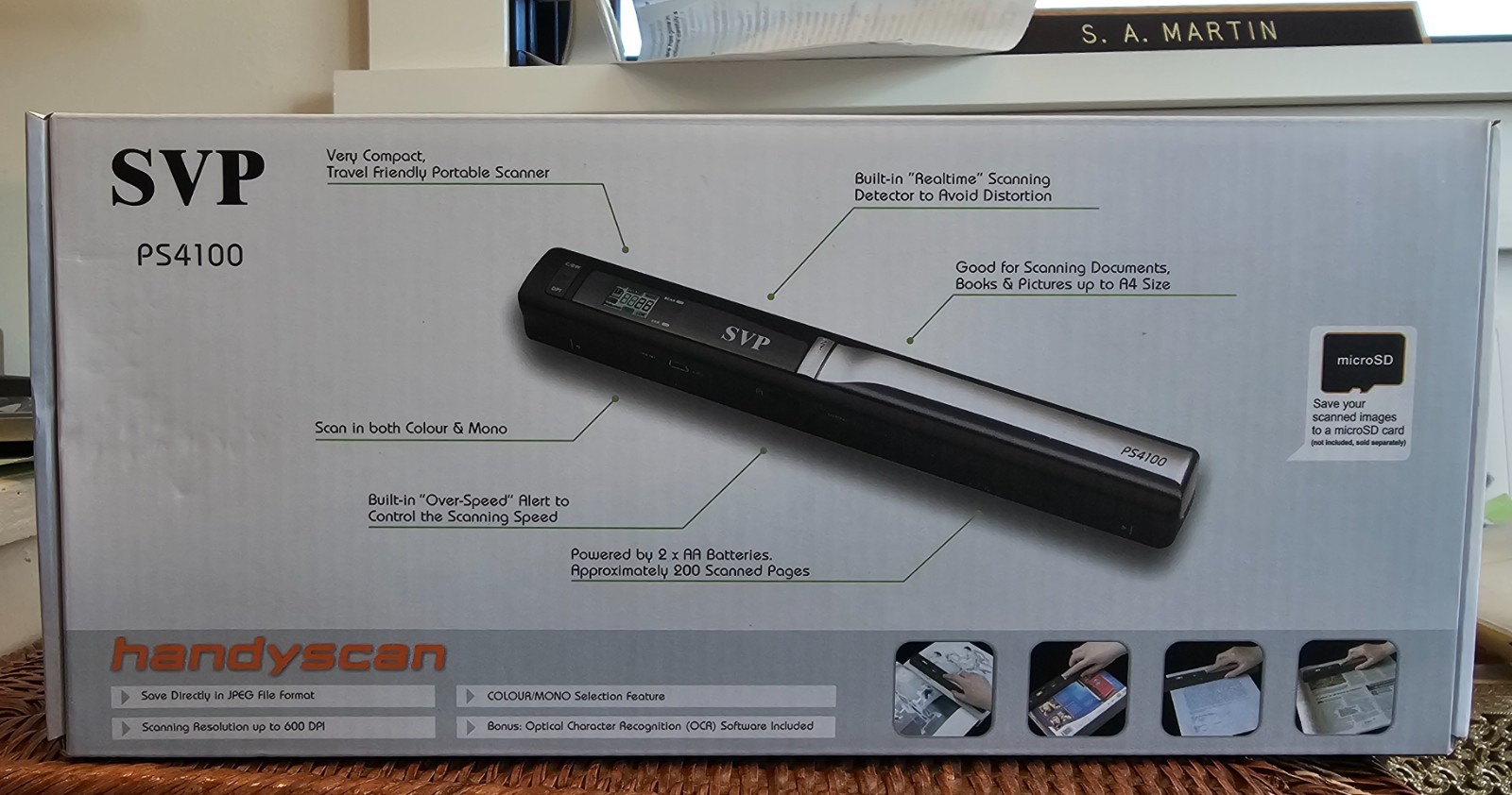 SVP PS4100 HandyScan Portable Wand Scanner - Slightly used