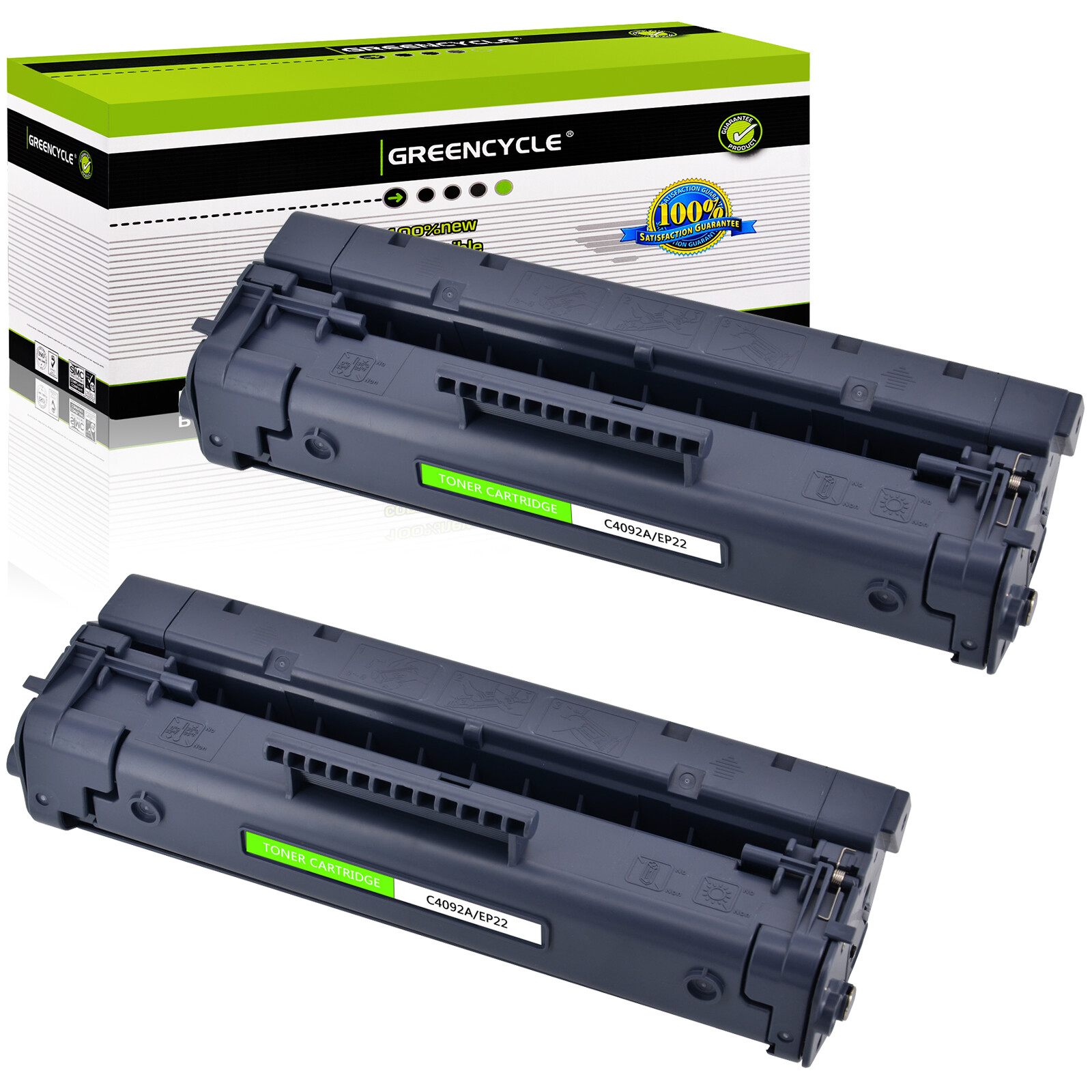 2PK C4092A Toner Fits For HP Laserjet 1100 1100A 1100ASE 1100AXI 1100SI 3200SE