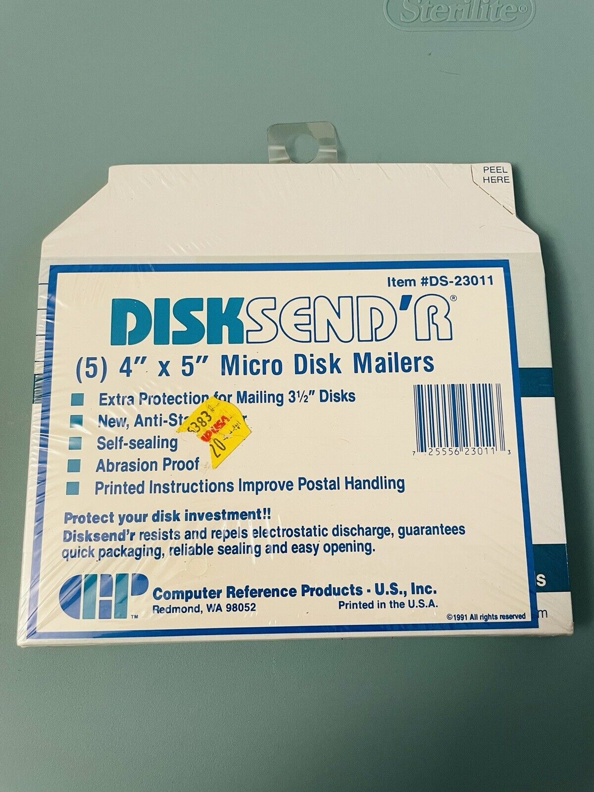 Vintage 1991 micro disk mailer sealed pack of 5 