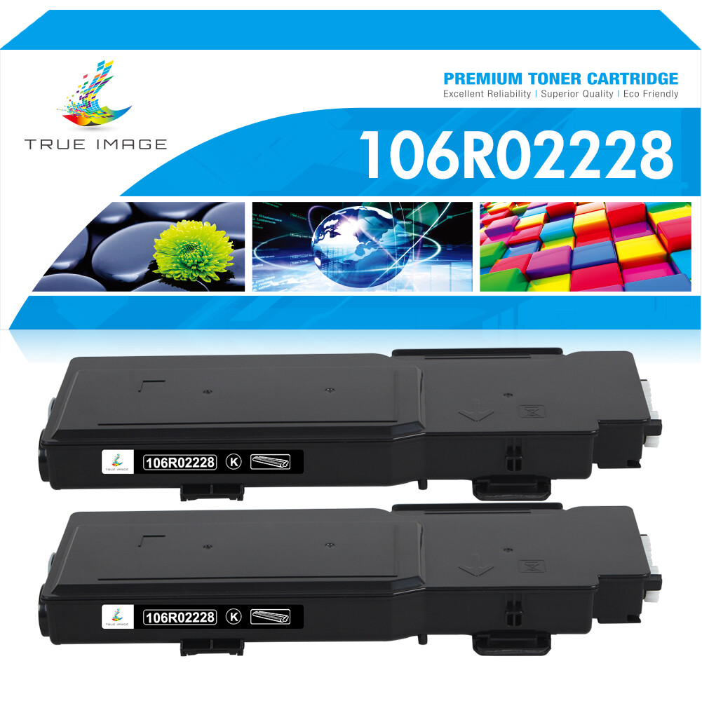 2PK BK High Capacity Toner Compatible for Xerox Phaser 6600n WorkCentre 6605dn