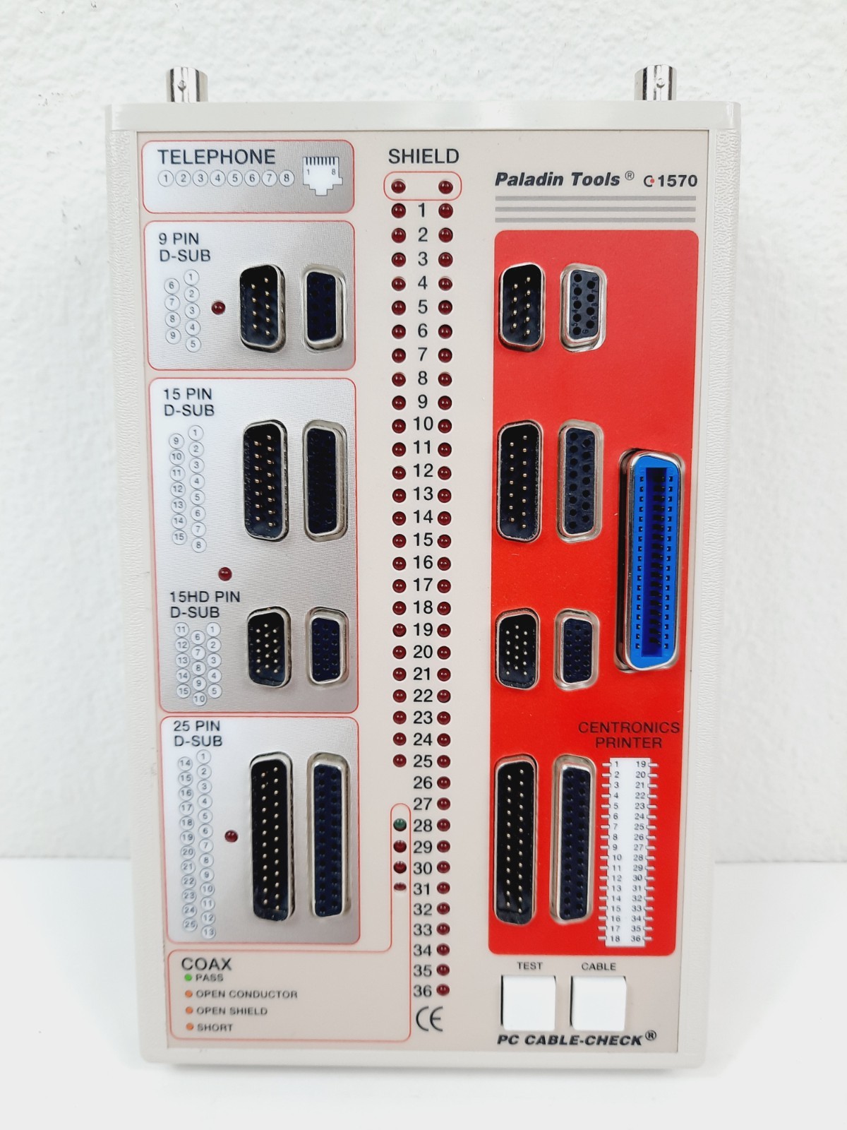 Paladin Tools Model: 1570 PC Cable-Check Network Cable Tester, Tested Working